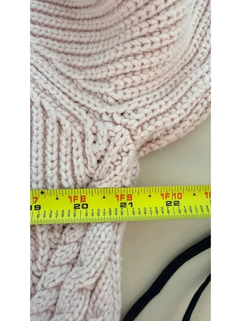 Lululemon Bring The Cozy Turtleneck Sweater Size 10 Pink Cable Knit Cotton Blend